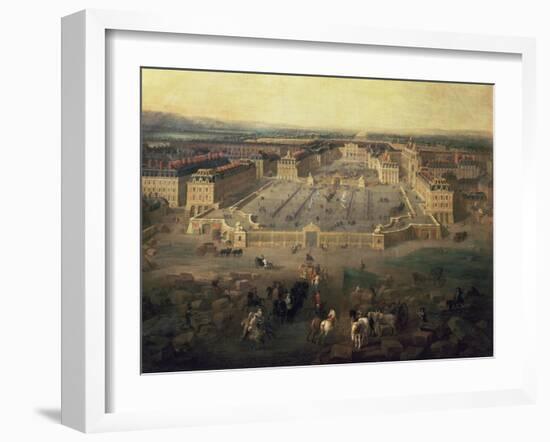 Chateau of Versailles, France, seen from the Place d'Armes, 1722-Pierre-Denis Martin-Framed Giclee Print