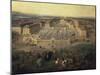 Chateau of Versailles, France, seen from the Place d'Armes, 1722-Pierre-Denis Martin-Mounted Giclee Print