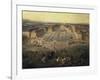 Chateau of Versailles, France, seen from the Place d'Armes, 1722-Pierre-Denis Martin-Framed Giclee Print