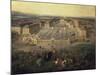 Chateau of Versailles, France, seen from the Place d'Armes, 1722-Pierre-Denis Martin-Mounted Giclee Print