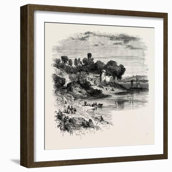 Chateau on the Rance, Normandy and Brittany, France, 19th Century-null-Framed Giclee Print