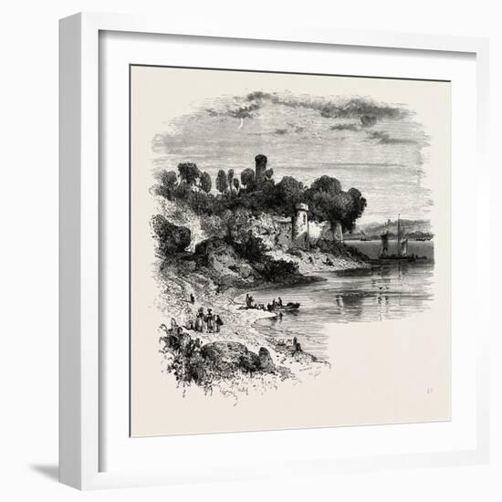 Chateau on the Rance, Normandy and Brittany, France, 19th Century-null-Framed Giclee Print