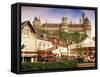 Chateau, Pierrefonds, Oise, Nord-Picardy, France-David Hughes-Framed Stretched Canvas