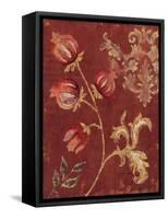 Chateau Pomegranate 1-Regina-Andrew Design-Framed Stretched Canvas