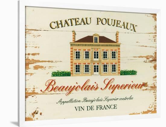 Chateau Poujeaux-Martin Wiscombe-Framed Art Print