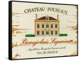 Chateau Poujeaux-Martin Wiscombe-Framed Stretched Canvas