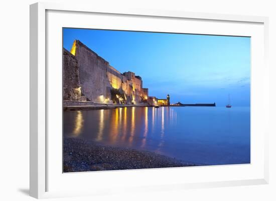 Chateau Royale, Collioure, Languedoc-Roussillon, France, Mediterranean, Europe-Mark Mawson-Framed Photographic Print