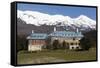 Chateau Tongariro Hotel and Mount Ruapehu-Stuart-Framed Stretched Canvas