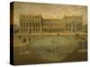 Chateau Versailles Viewed from Gardens, 1675, France 17th Century-null-Stretched Canvas