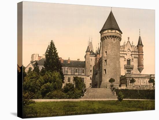 Chateaux de Bourbon , Busset near Vichy, France, c.1890-1900-null-Stretched Canvas