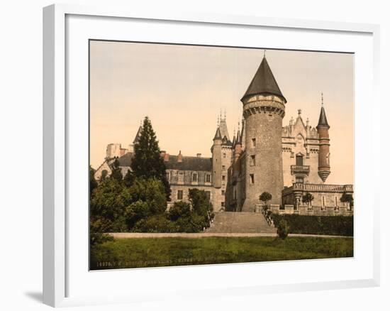 Chateaux de Bourbon , Busset near Vichy, France, c.1890-1900-null-Framed Photographic Print