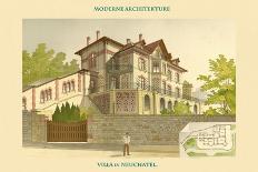 Villa - Neuchatel-Chatelain-Framed Stretched Canvas