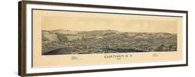 Chatham 1886 Bird's Eye View, New York, United States, 1886-null-Framed Premium Giclee Print