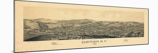 Chatham 1886 Bird's Eye View, New York, United States, 1886-null-Mounted Giclee Print