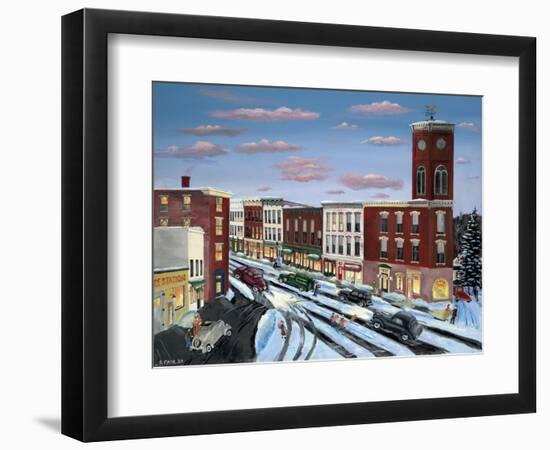 Chatham Clock Tower-Bob Fair-Framed Premium Giclee Print