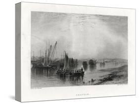 Chatham, Kent, 1860-E Finden-Stretched Canvas