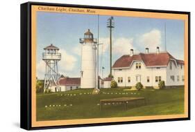 Chatham Lighthouse, Chatham, Mass.-null-Framed Stretched Canvas