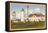 Chatham Lighthouse, Chatham, Mass.-null-Framed Stretched Canvas