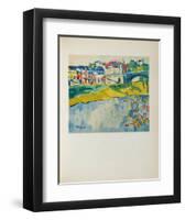 Chatou a Larbre Rouge, 1906-Maurice De Vlaminck-Framed Collectable Print