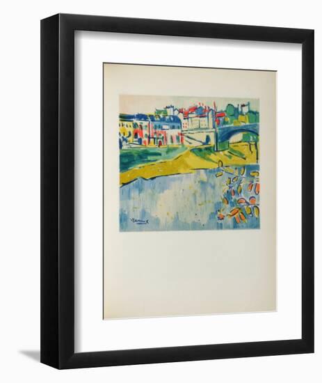 Chatou a Larbre Rouge, 1906-Maurice De Vlaminck-Framed Collectable Print