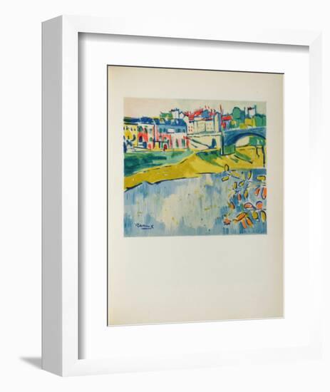 Chatou a Larbre Rouge, 1906-Maurice De Vlaminck-Framed Collectable Print