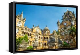 Chatrapati Shivaji Terminus Earlier known as Victoria Terminus in Mumbai, India-mazzzur-Framed Stretched Canvas