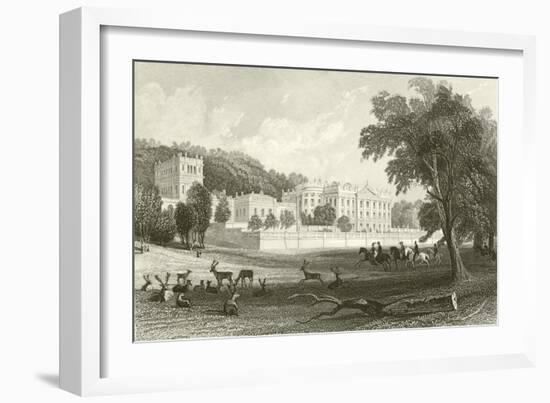 Chatsworth, Derbyshire-Thomas Allom-Framed Giclee Print