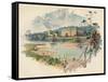 'Chatsworth from the Derwent', c1890-Charles Wilkinson-Framed Stretched Canvas