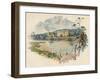 'Chatsworth from the Derwent', c1890-Charles Wilkinson-Framed Giclee Print