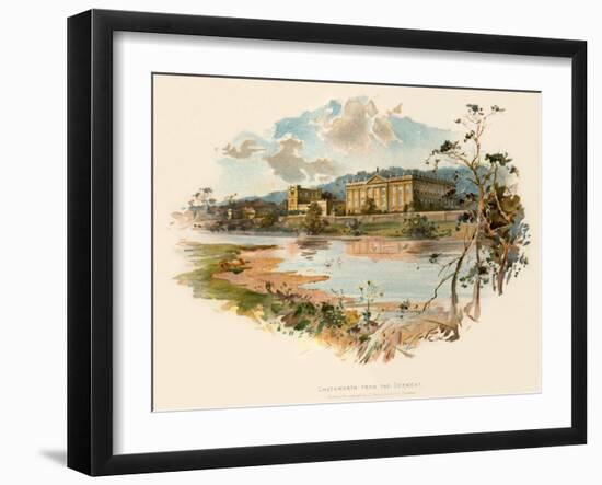 Chatsworth from the Derwent-Charles Wilkinson-Framed Giclee Print