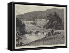 Chatsworth, from the Park-null-Framed Stretched Canvas