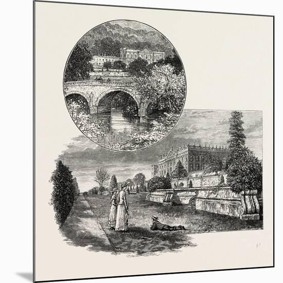 Chatsworth House Is a Stately Home in North Derbyshire-null-Mounted Giclee Print