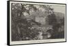 Chatsworth House, on the Derwent-null-Framed Stretched Canvas