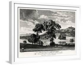 Chatsworth in Derbyshire, the Seat of His Grace the Duke of Devonshire, 1775-Michael Angelo Rooker-Framed Giclee Print