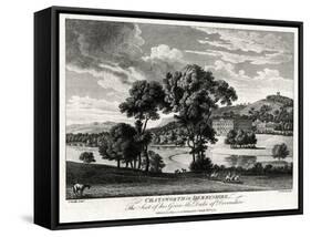 Chatsworth in Derbyshire, the Seat of His Grace the Duke of Devonshire, 1775-Michael Angelo Rooker-Framed Stretched Canvas