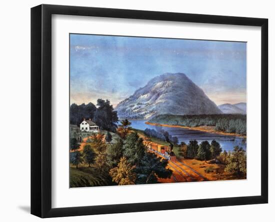 Chattanooga Railroad, 1866-Currier & Ives-Framed Giclee Print
