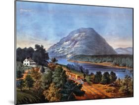 Chattanooga Railroad, 1866-Currier & Ives-Mounted Giclee Print