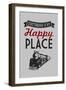 Chattanooga, Tennessee - Chattanooga Is My Happy Place-Lantern Press-Framed Art Print