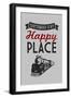 Chattanooga, Tennessee - Chattanooga Is My Happy Place-Lantern Press-Framed Art Print