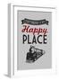 Chattanooga, Tennessee - Chattanooga Is My Happy Place-Lantern Press-Framed Art Print