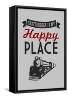 Chattanooga, Tennessee - Chattanooga Is My Happy Place-Lantern Press-Framed Stretched Canvas