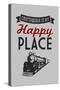 Chattanooga, Tennessee - Chattanooga Is My Happy Place-Lantern Press-Stretched Canvas