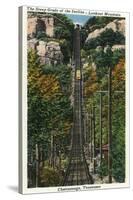 Chattanooga, Tennessee - General View of the Lookout Mountain Incline-Lantern Press-Stretched Canvas