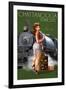 Chattanooga, Tennessee - Locomotive Pinup Girl-Lantern Press-Framed Art Print