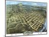 Chattanooga, Tennessee - Panoramic Map-Lantern Press-Mounted Art Print