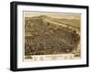 Chattanooga, Tennessee - Panoramic Map-Lantern Press-Framed Art Print