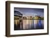 Chattanooga, Tennessee, USA Downtown across the Tennessee River.-SeanPavonePhoto-Framed Photographic Print