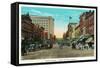 Chattanooga, Tennessee - View of Market Street, Along the Dixie Highway-Lantern Press-Framed Stretched Canvas