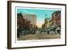 Chattanooga, Tennessee - View of Market Street, Along the Dixie Highway-Lantern Press-Framed Art Print