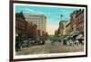 Chattanooga, Tennessee - View of Market Street, Along the Dixie Highway-Lantern Press-Framed Art Print